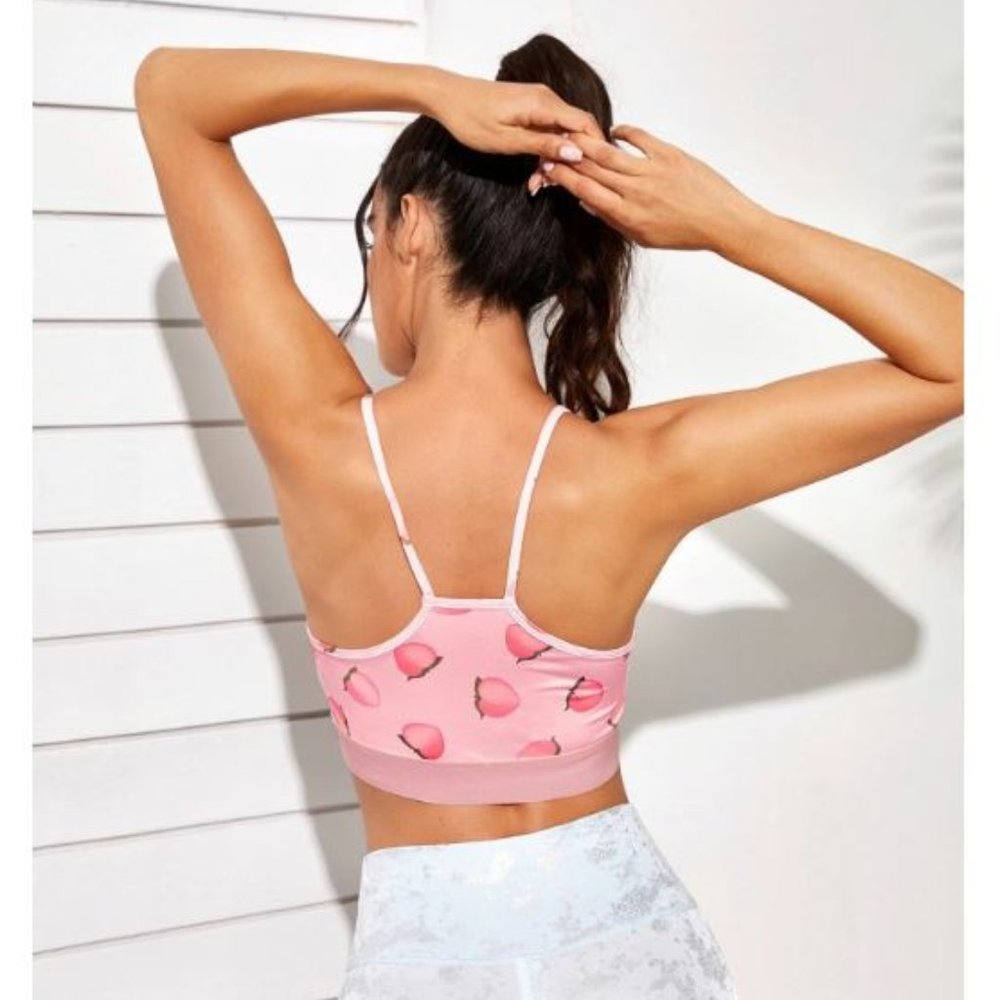 Peachy Banded Sports Bra π - Picture 2 of 6